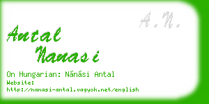 antal nanasi business card